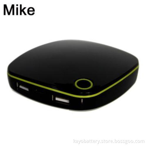 Mobile power with 3000mAh, 1A input, dual output DC5.0 1A&DC 5V 500mA